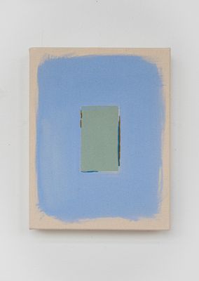 Pale Sage/Cottage Blue With Olive Line