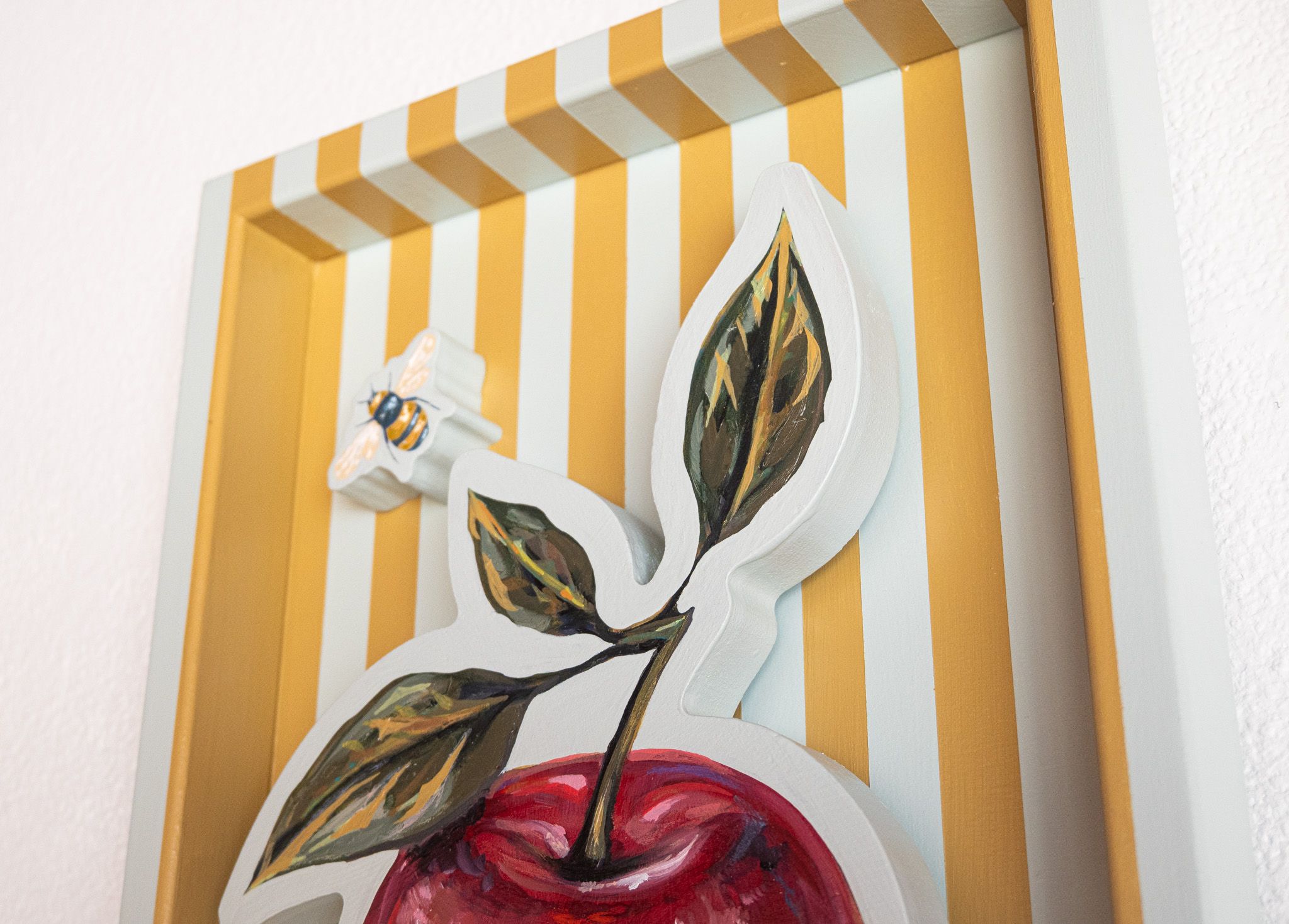 Ruby Frost Apple on Robin’s Egg & Golden Clay