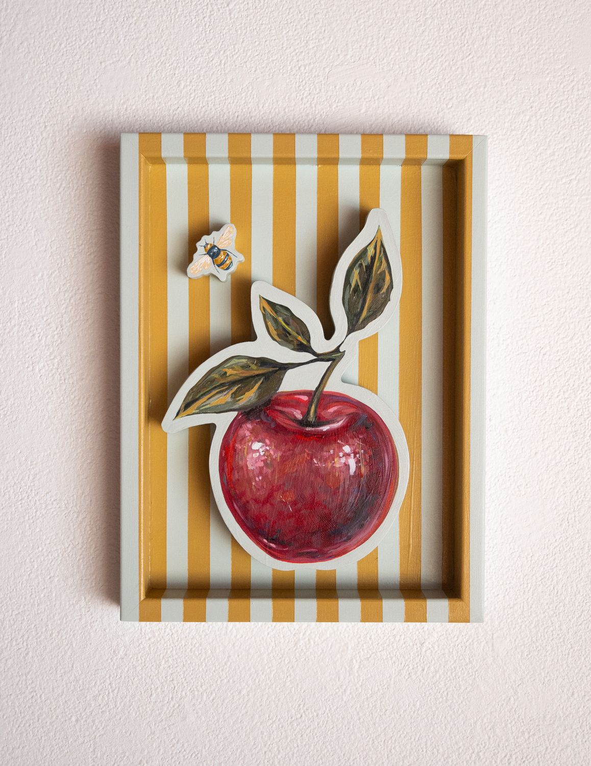 Ruby Frost Apple on Robin’s Egg & Golden Clay