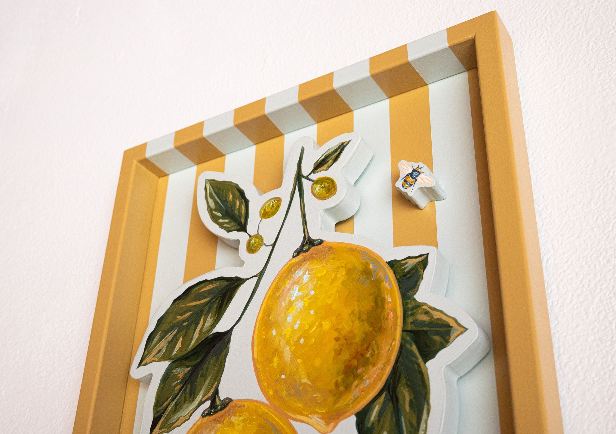 Lemons on Robin’s Egg & Golden Clay