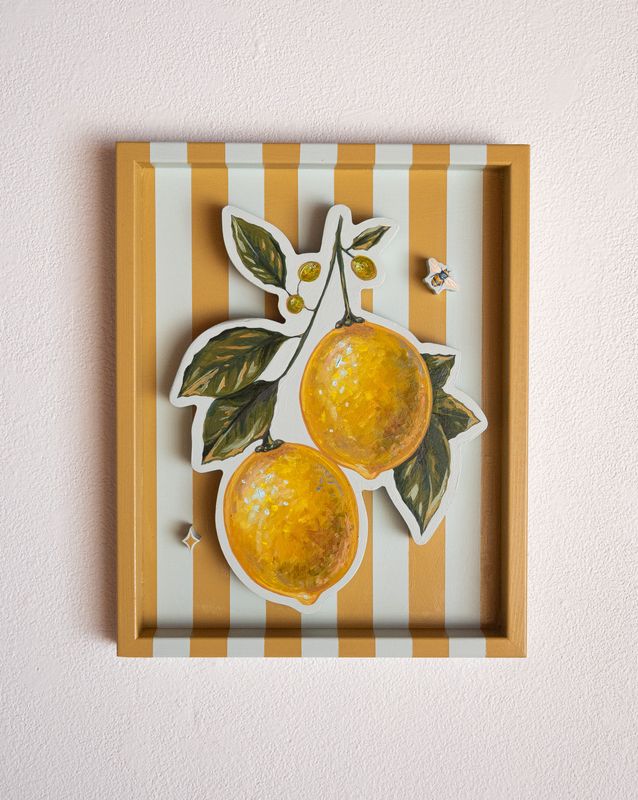 Lemons on Robin’s Egg & Golden Clay