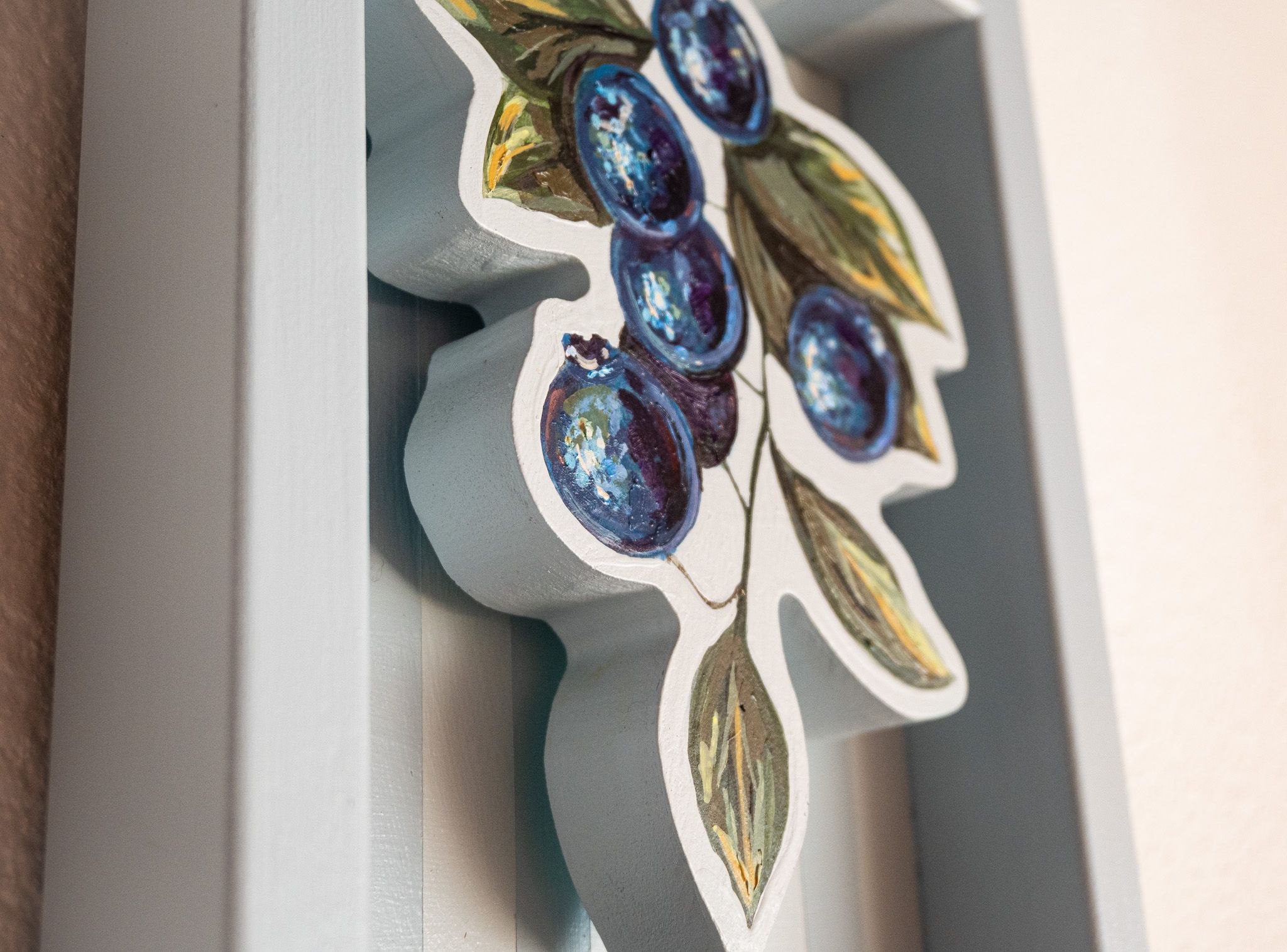 Blueberries on Heirloom Blue