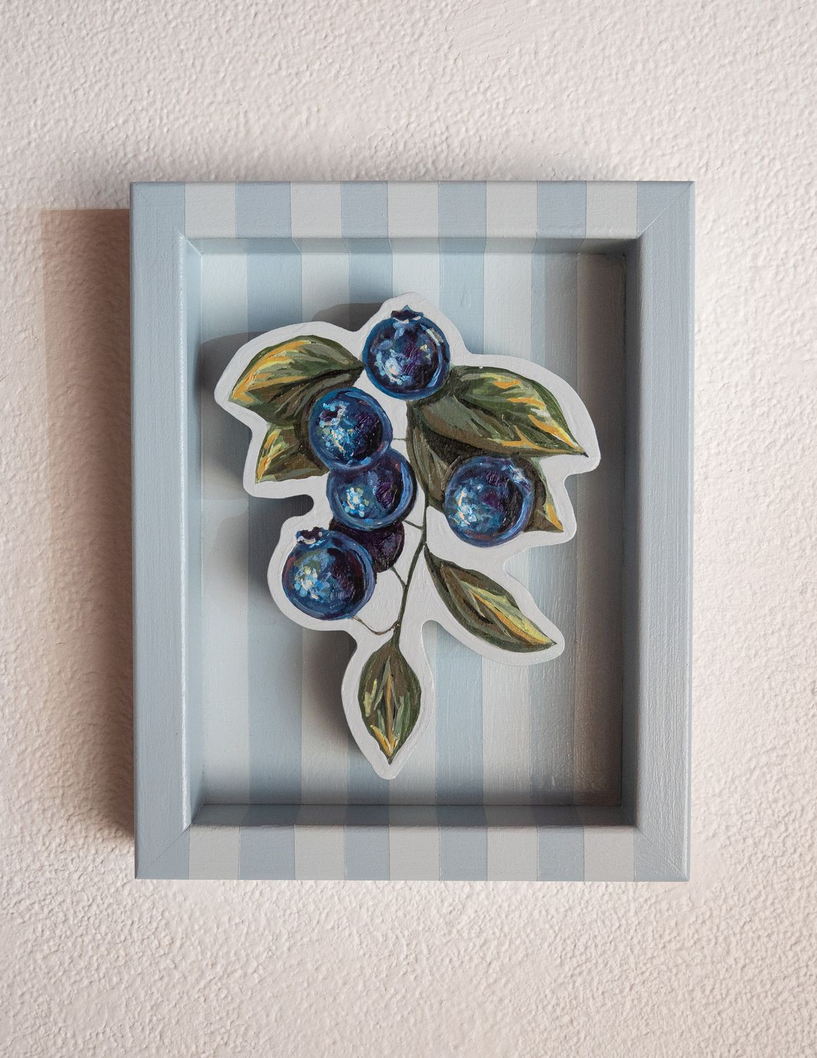 Blueberries on Heirloom Blue