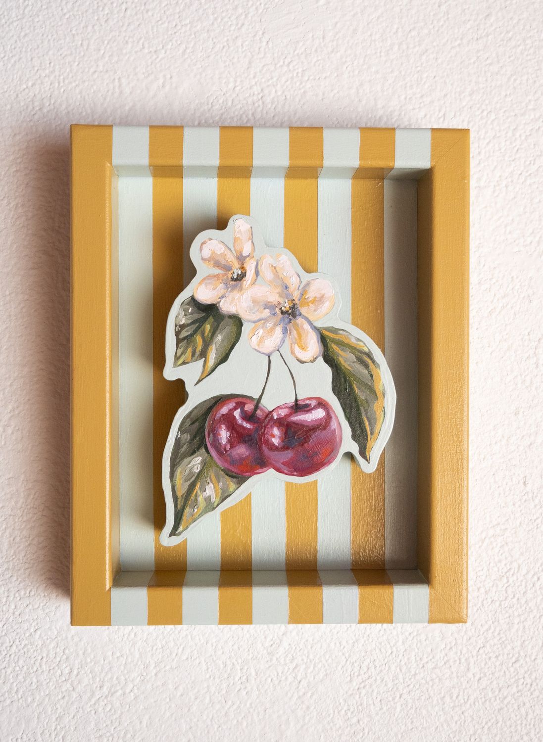 Cherries on Robin’s Egg & Golden Clay
