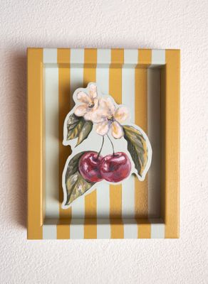 Cherries on Robin’s Egg & Golden Clay