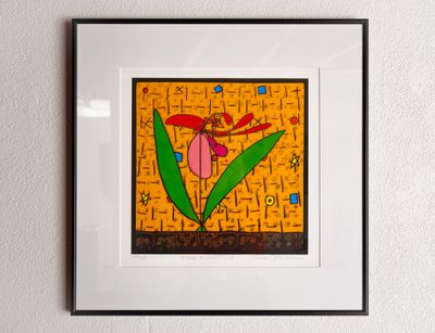 Flower on Gold Field