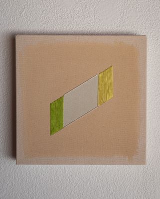 Pale Peach with Lime Band Pale Peach with Lime Band