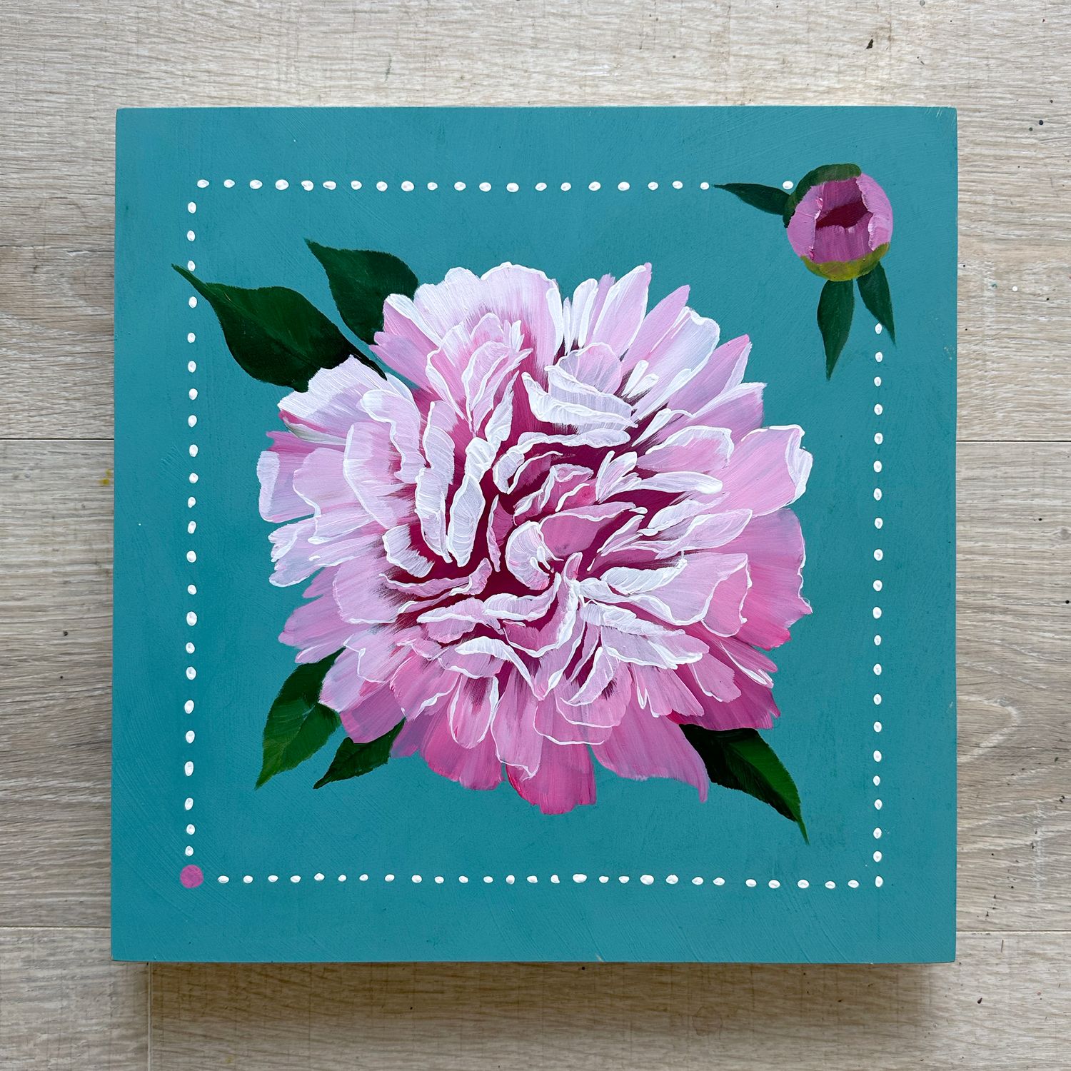 Little Turquoise Pink Peony
