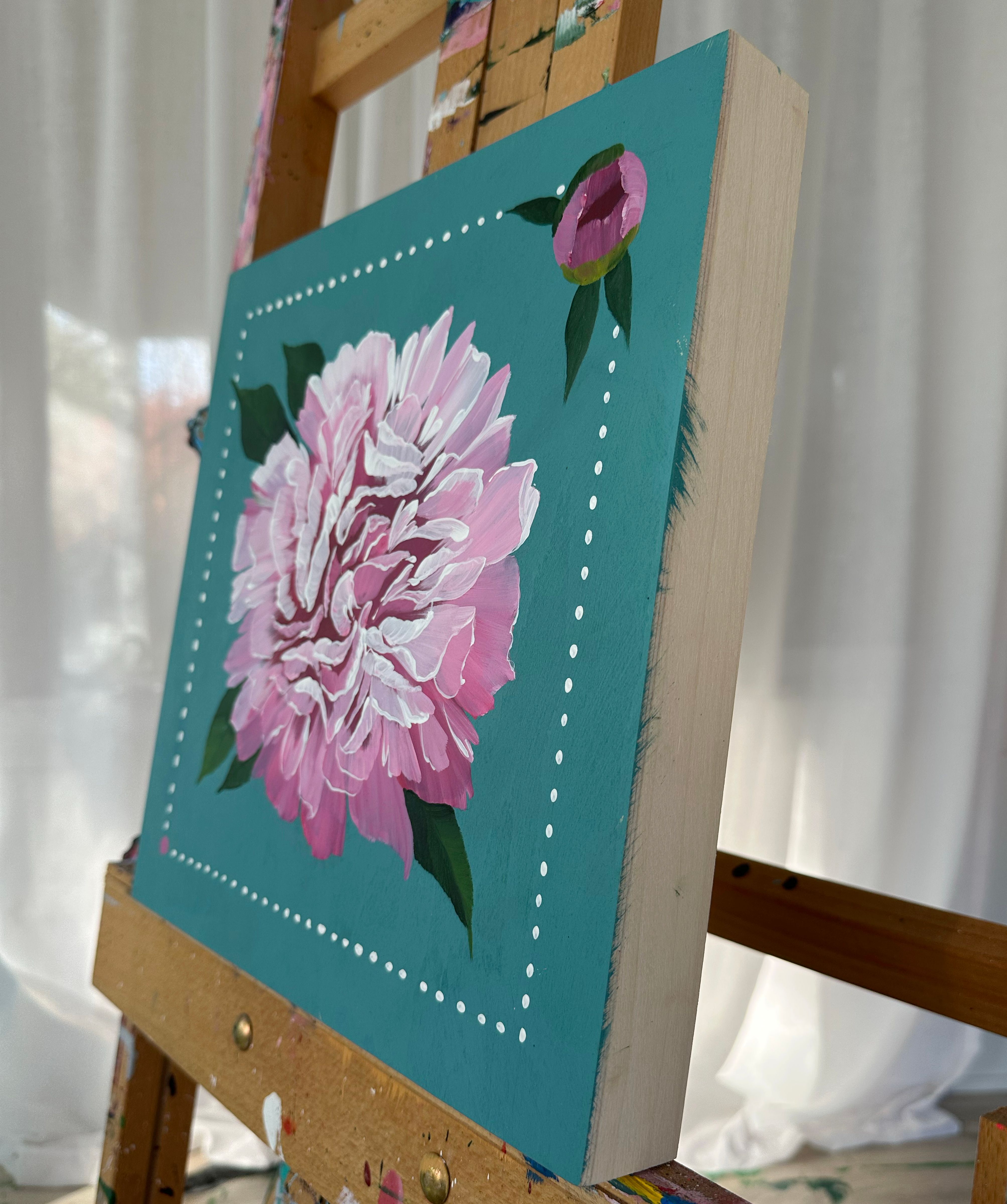 Little Turquoise Pink Peony