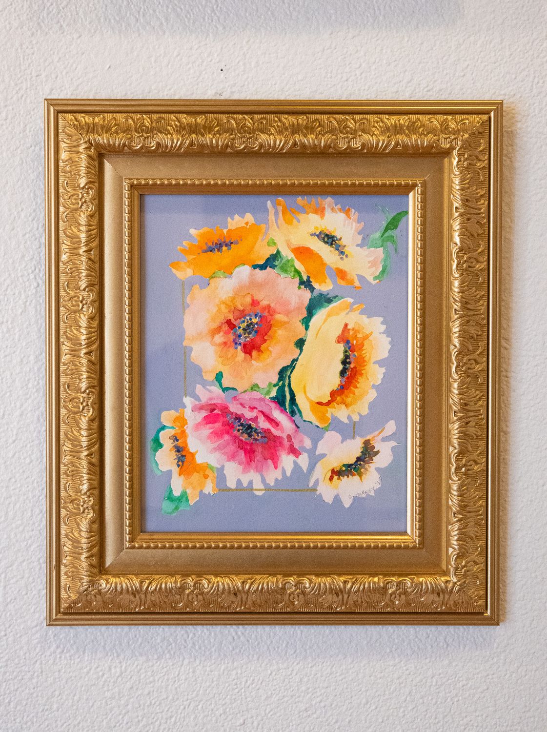 Zinnias On Gray Zinnias On Gray