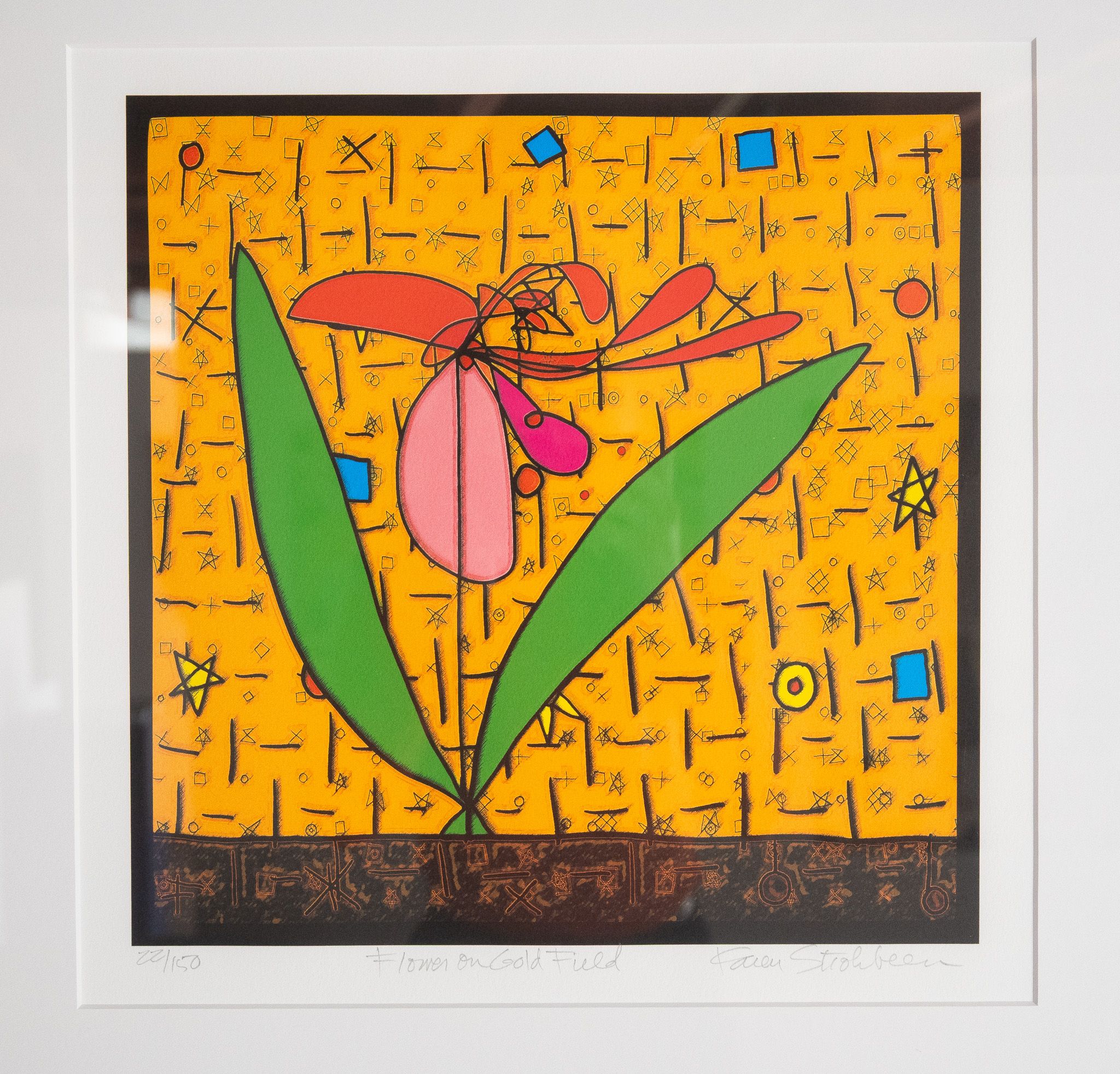 Flower on Gold Field