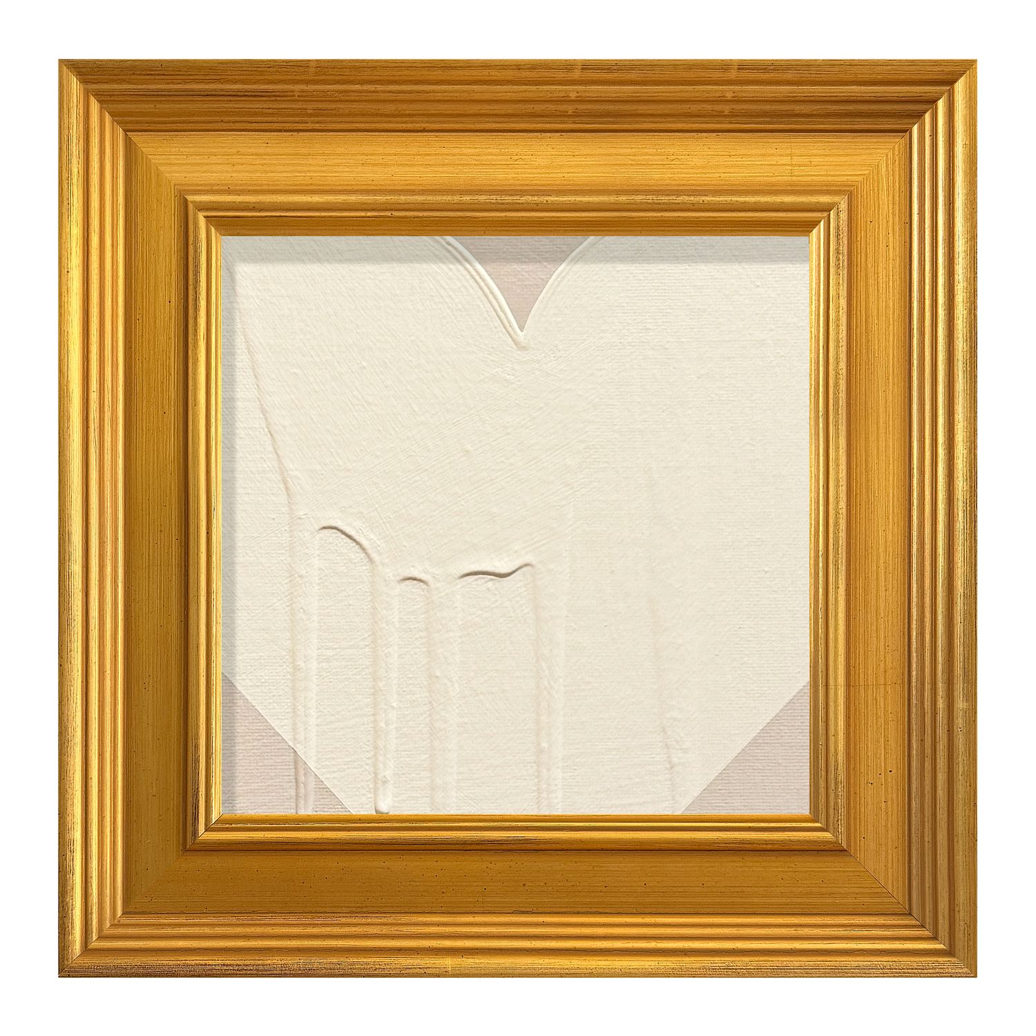 MINI PETITE HEART TAUPE CREAM