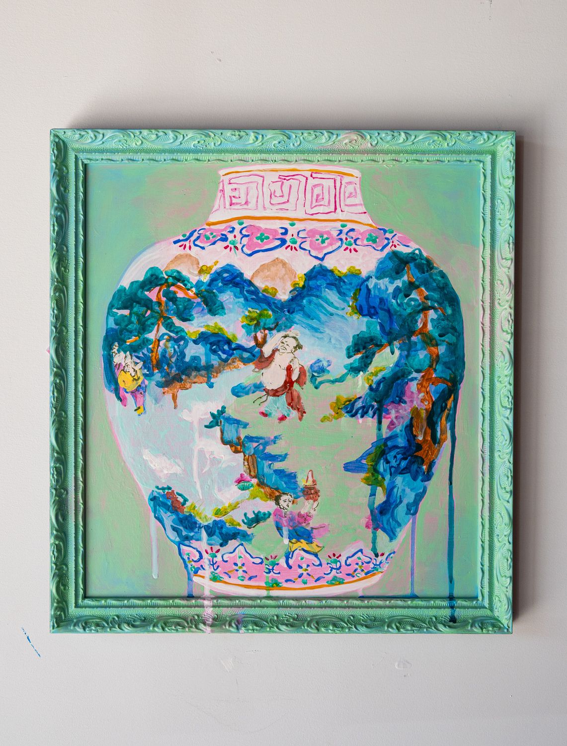 Eight Immortals Landscape Jar Eight Immortals Landscape Jar