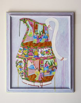 Rose Medallian Pitcher Rose Medallian Pitcher