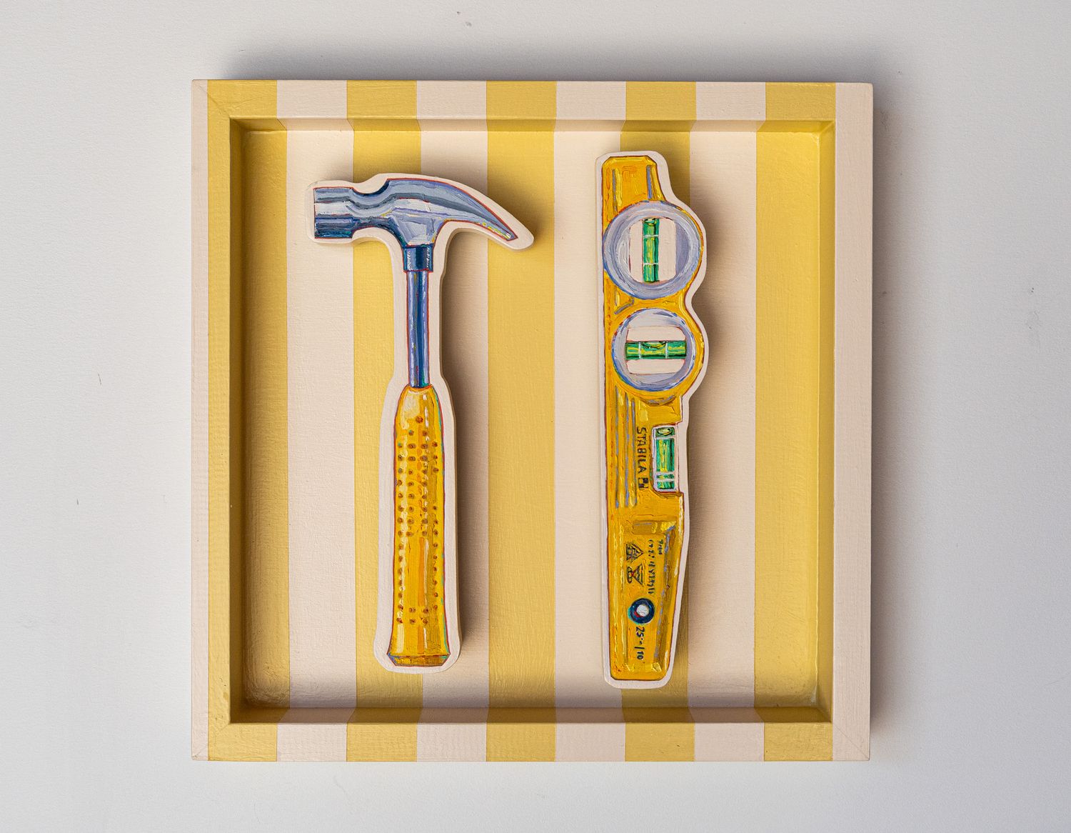 Hammer and Level on Cream & Butter