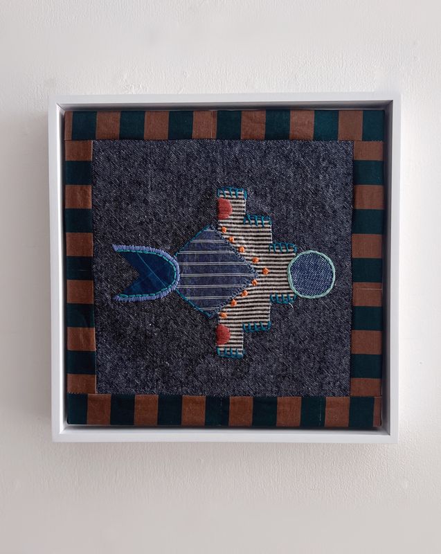 Embroidered Birdie no. 8