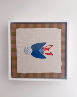 Embroidered Birdie no. 5