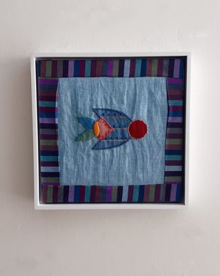 Embroidered Birdie no. 7