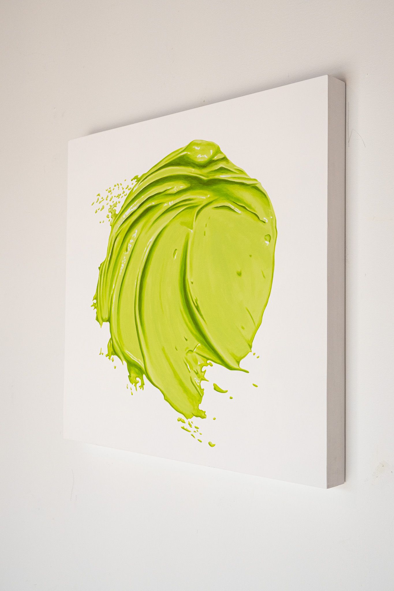 Chartreuse Wet Paint Smear