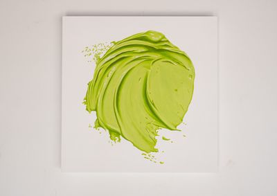 Chartreuse Wet Paint Smear