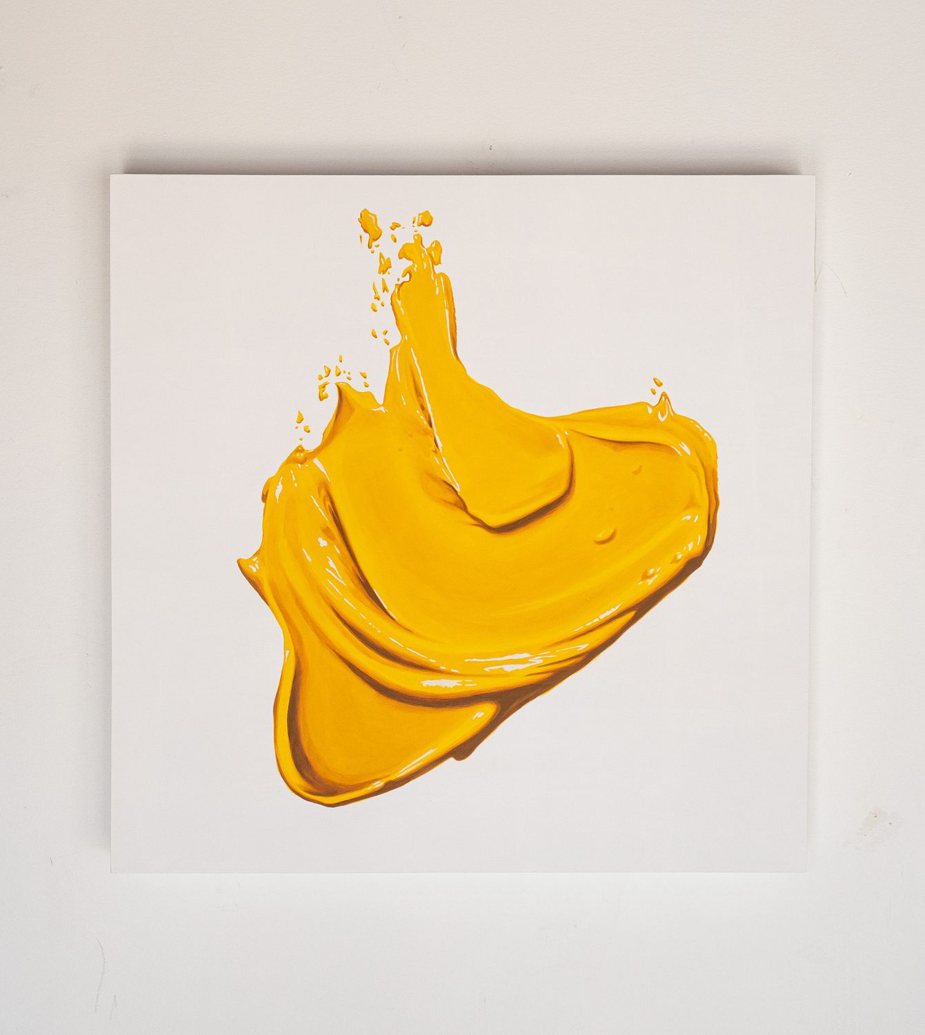 Yellow Wet Paint Smear