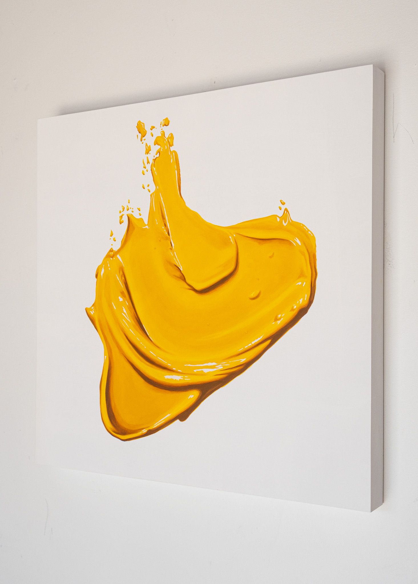 Yellow Wet Paint Smear