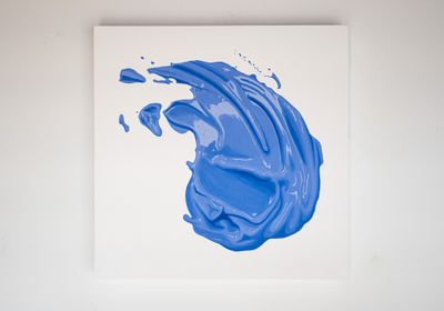 Periwinkle Wet Paint Smear