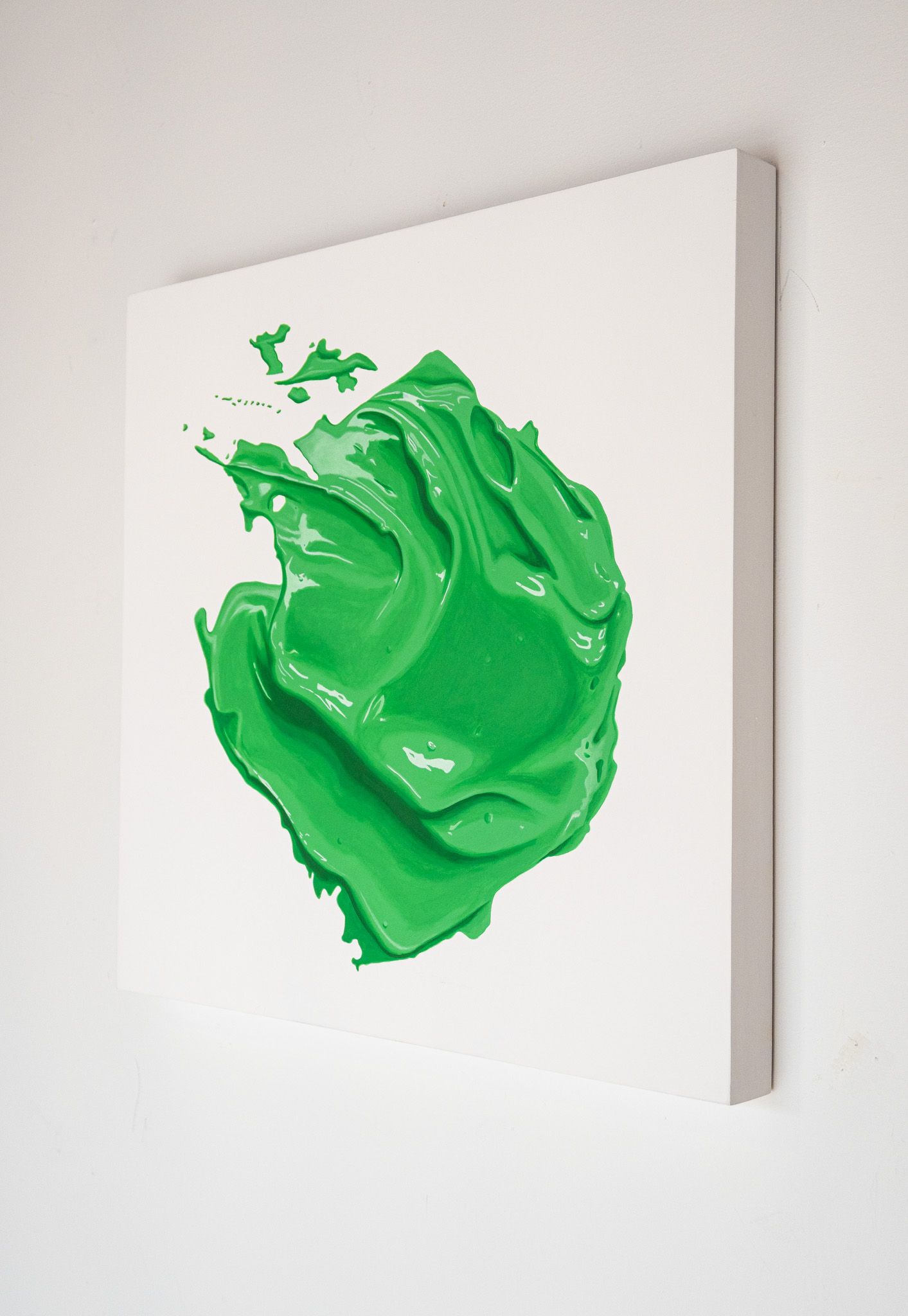 Green Wet Paint Smear