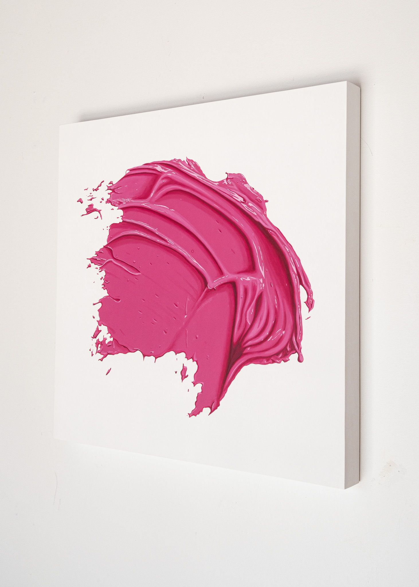 Hot Pink Wet Paint Smear