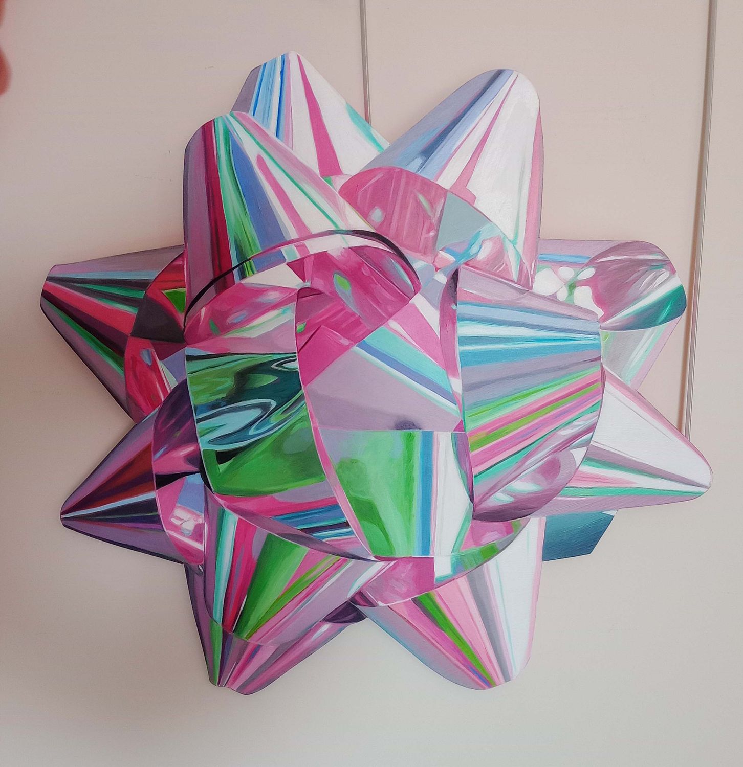 Multicolored Pink Bow