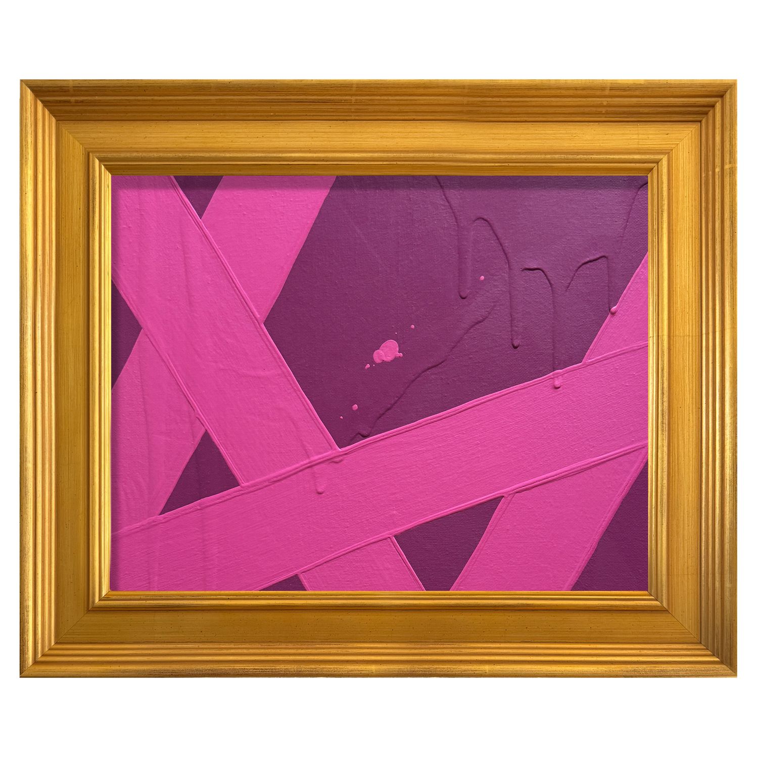 MINI ABSTRACT VIOLET FUSCHIA