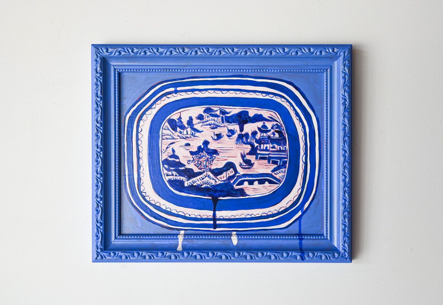 Mountainous Chinese Village Platter Mountainous Chinese Village Platter