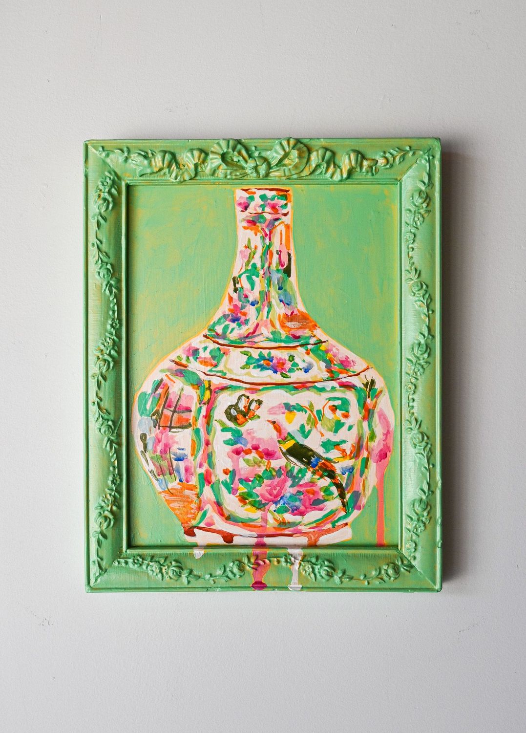 Floral Bird Vase Floral Bird Vase