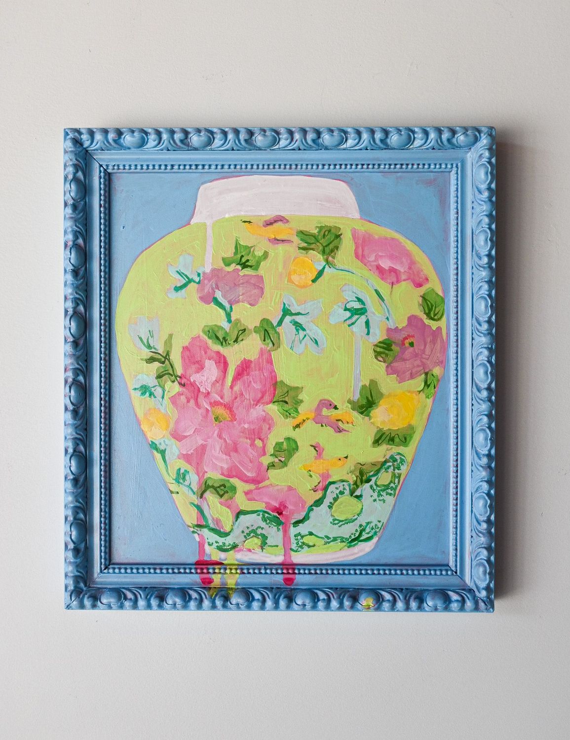 Birds on Green Vase Birds on Green Vase
