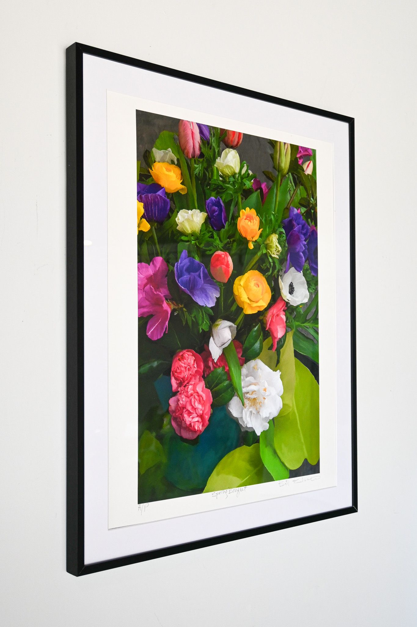Spring Bouquet (Framed in black)