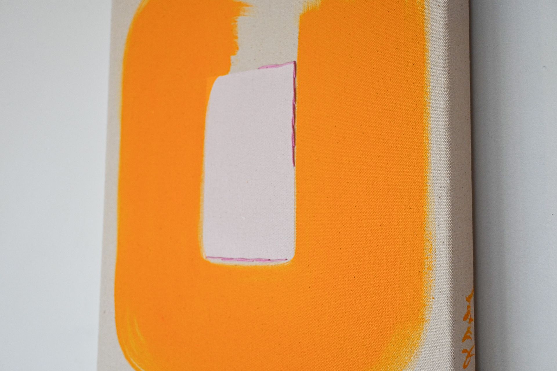 Pale Pink with Marigold Loop