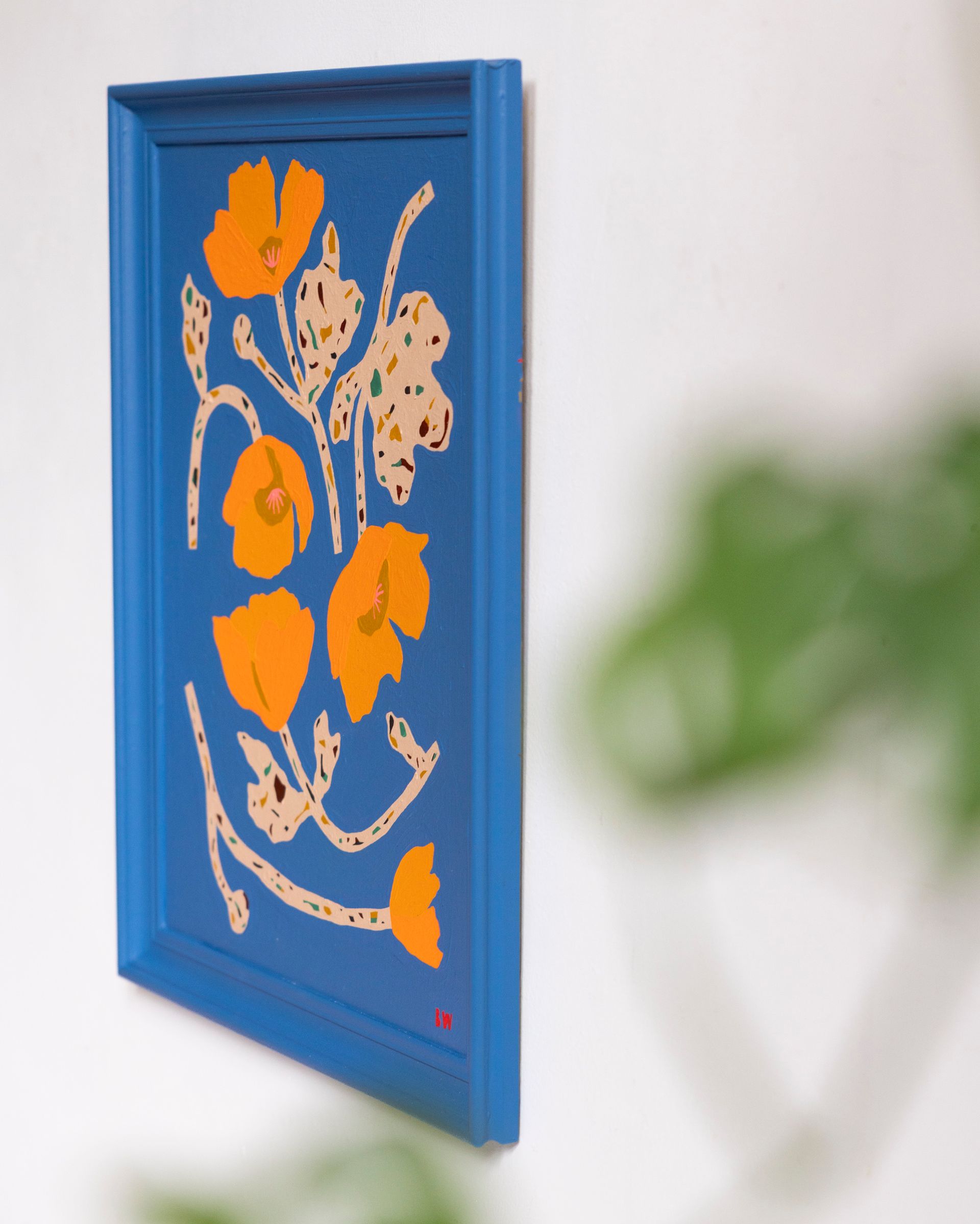 Wood Poppies in Blue