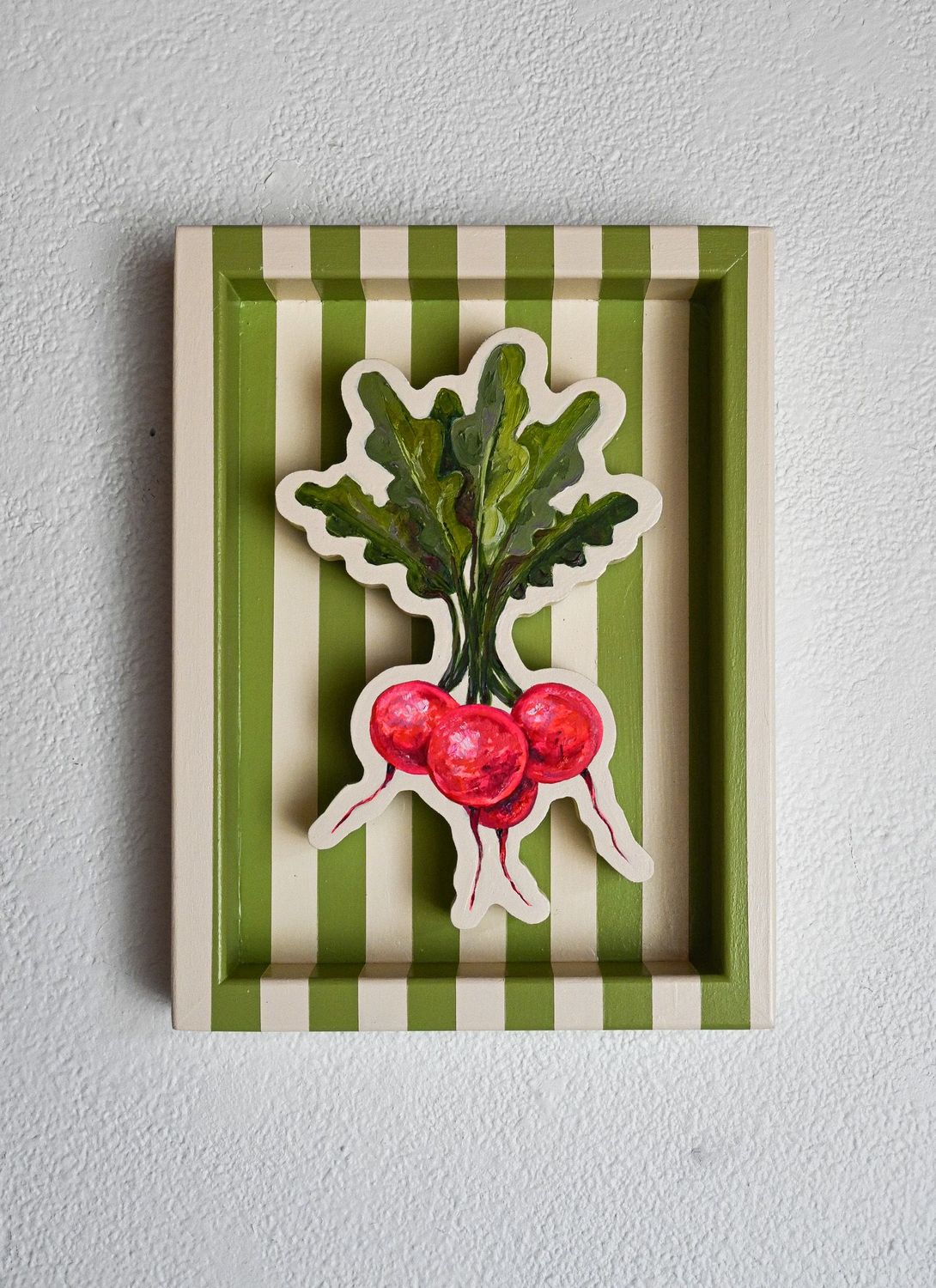 Radishes on Green & Cream Radishes on Green & Cream