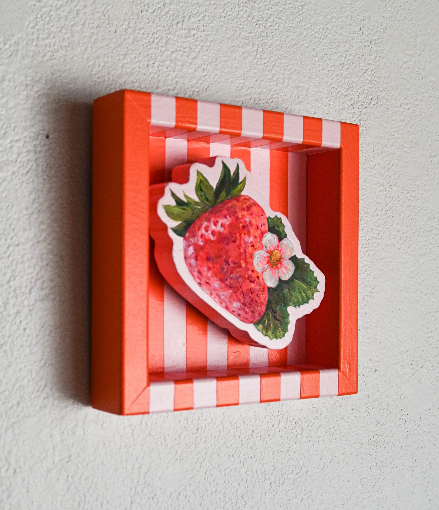 Strawberry on Pink & Vermillion