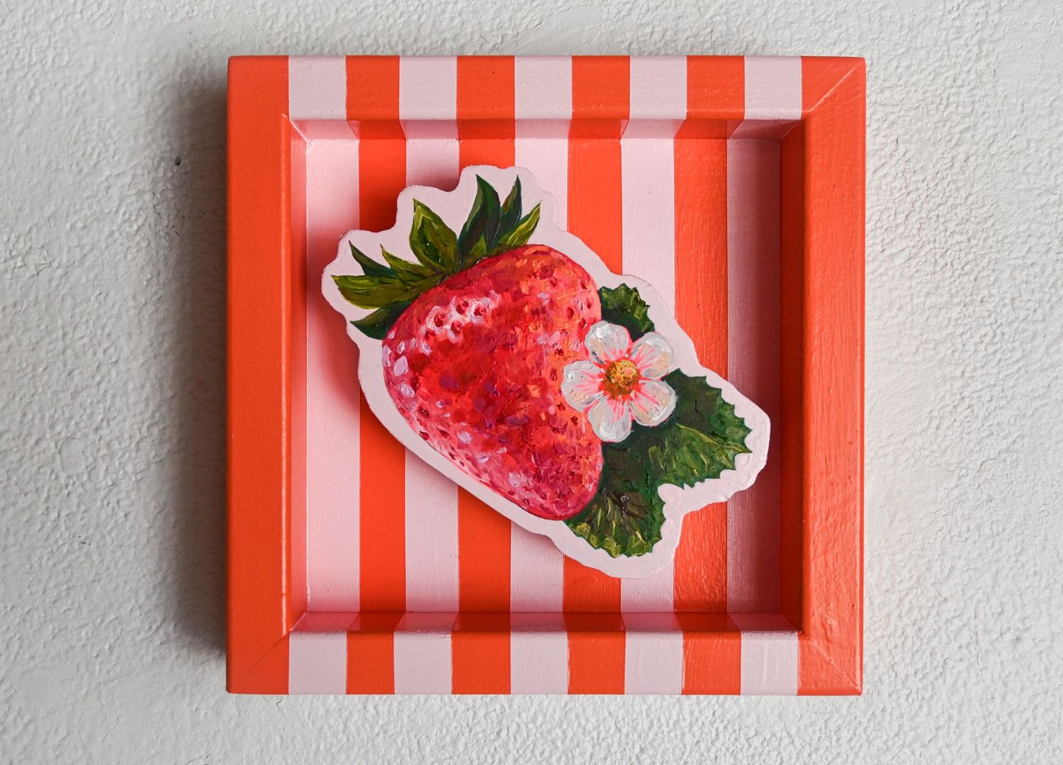 Strawberry on Pink & Vermillion Strawberry on Pink & Vermillion