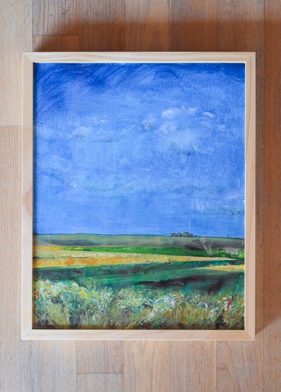 Prairie Ocean Triptych 3