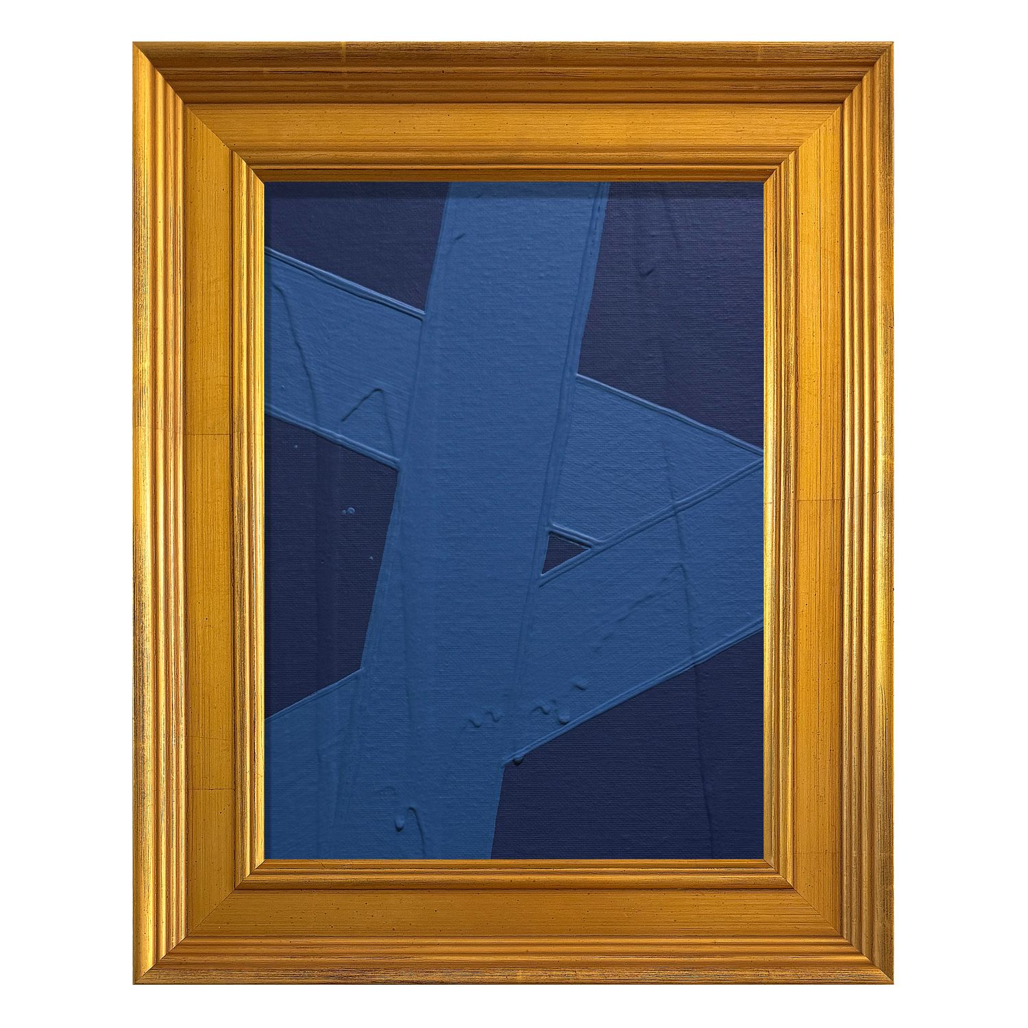 MINI ABSTRACT NAVY CERULEAN
