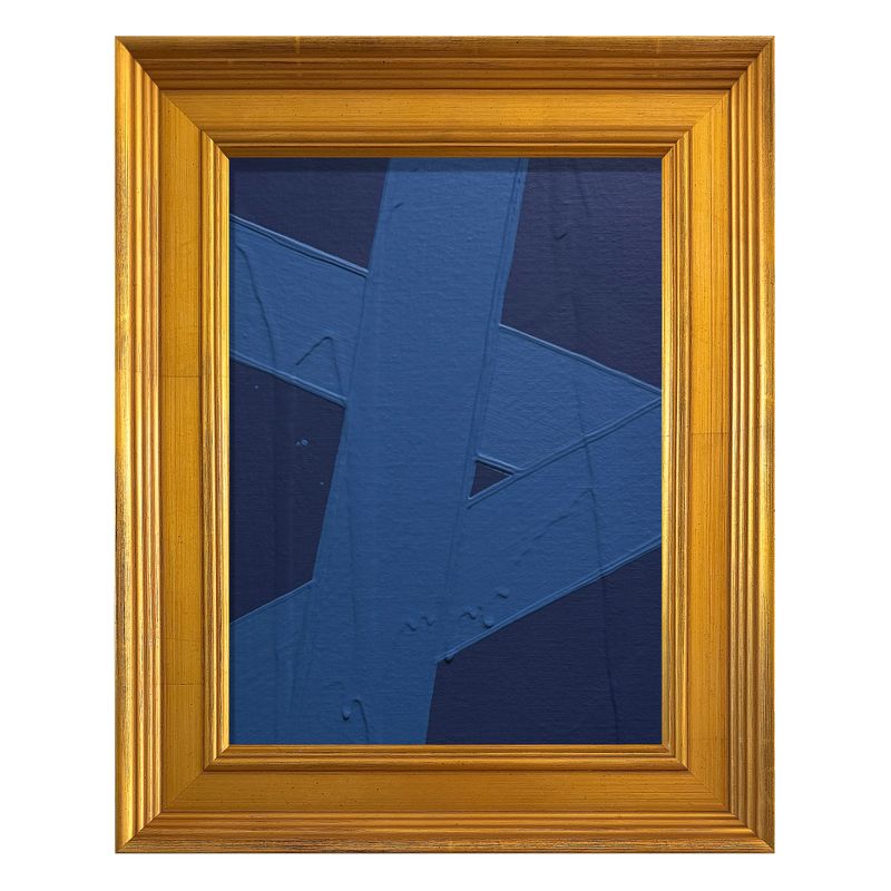 MINI ABSTRACT NAVY CERULEAN