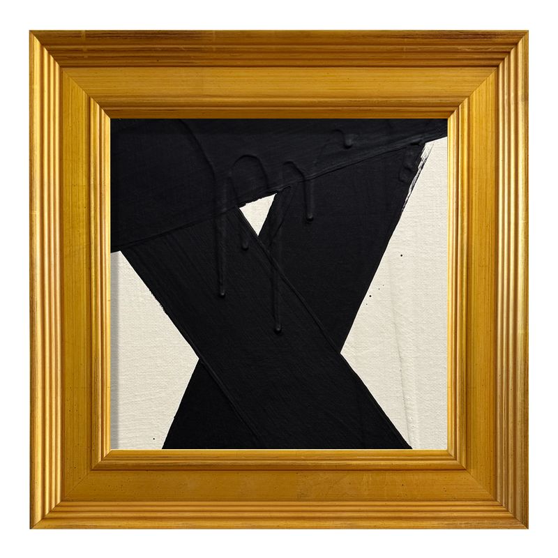MINI ABSTRACT CREAM BLACK