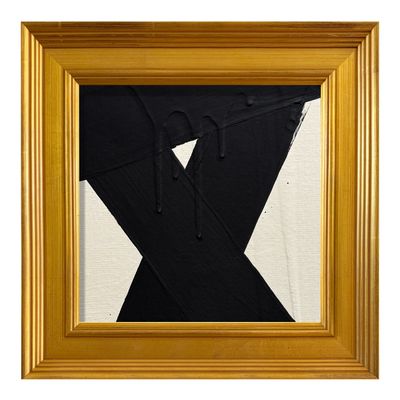 MINI ABSTRACT CREAM BLACK