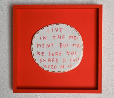 Live in the moment. But make sure you share a shit video of it. Live in the moment. But make sure you share a shit video of it.