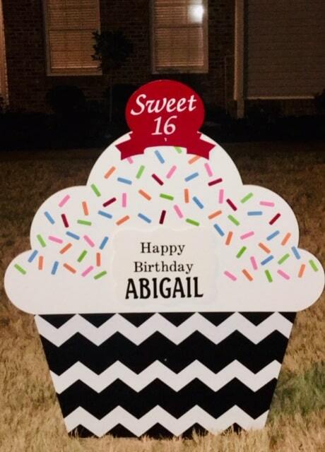 Cupcake Lawn Sign Rental