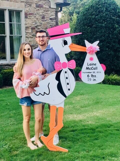 Birth Announcement Lawn Sign Rental