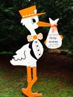 Birth Announcement Lawn Sign Rental