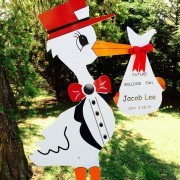 Birth Announcement Lawn Sign Rental